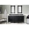 James Martin Vanities Brittany 72in Double Vanity, Black Onyx w/ 3 CM Arctic Fall Solid Surface Top 650-V72-BKO-3AF - alternate 2